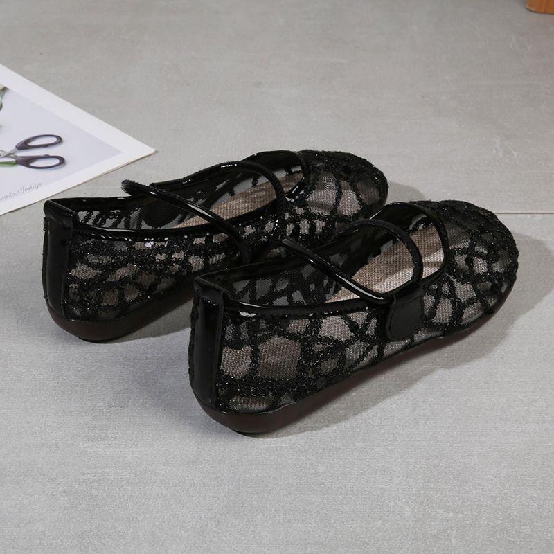 Slip On Casual Sequins Woman Footwear Summer Fashion 2025 Walking Stylish Cheap Offer Flat Light Mesh Breathable Shoes for Women