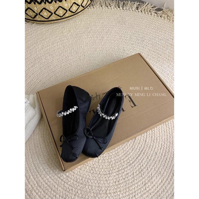 Inner height increase pink ballet single shoes women's shoes 2025 new French spring and autumn Mary Jane gentle evening shoes