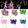4M Colorful Dance Ribbon Gym Rhythmic Art Gymnastic Streamer Twirling Rod Stick