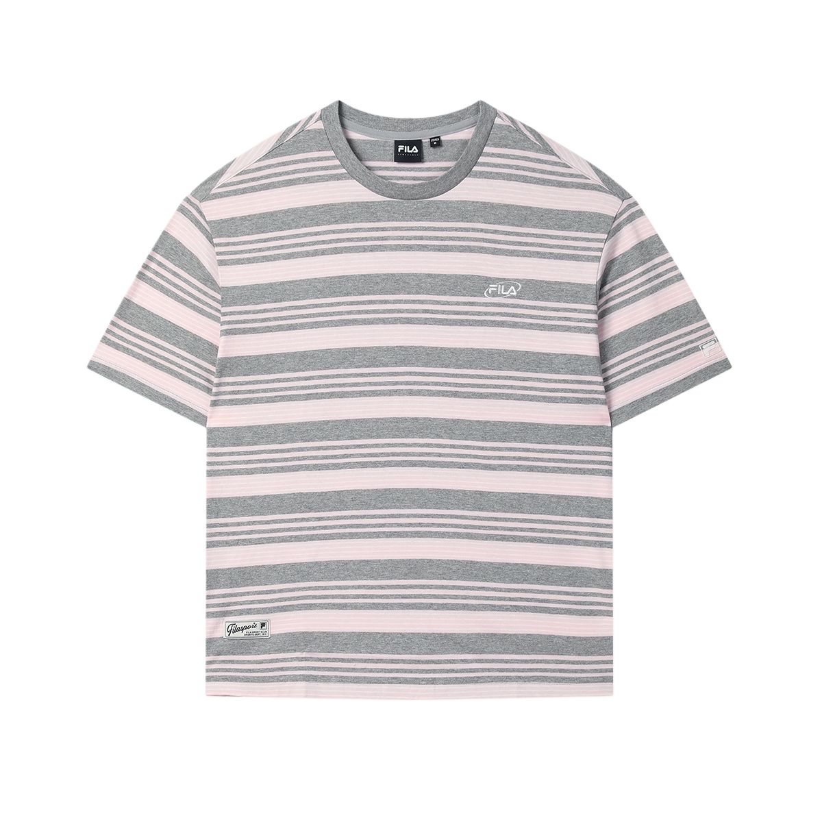 

Fila Оригинальная модная повседневная футболка в полоску с коротким рукавом SS25, унисекс, топы F71U539111F-LM M