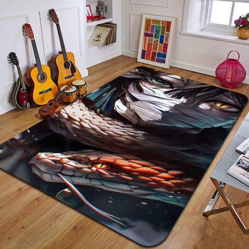 D-demons Layer Printed Carpet Fashion Yoga Mat Bedroom Decorative Carpet Living Room Bathroom Decorative Floor MAt Birthday Gift