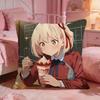 LLycoris RecoilS Anime Cushion Cover Premium Comfort Reversible Pillow Cove Two In One Design For Any Room  Car Interior