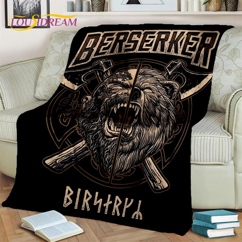 Odin Wikinger Symbol Valknut Nordisch Valhalla Decke, Weiche Überwurfdecke für Zuhause Schlafzimmer Bett Sofa Picknick Reisen Büro Abdeckung Kind