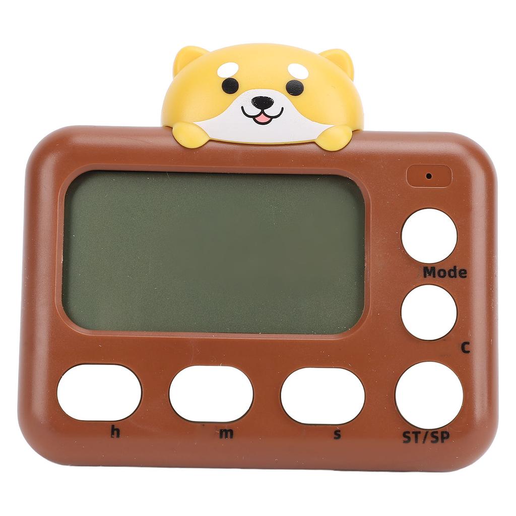Digital Kitchen Timer Plastic Cute Cartoon Appearance Electric Cooking Timer for Studying Dog