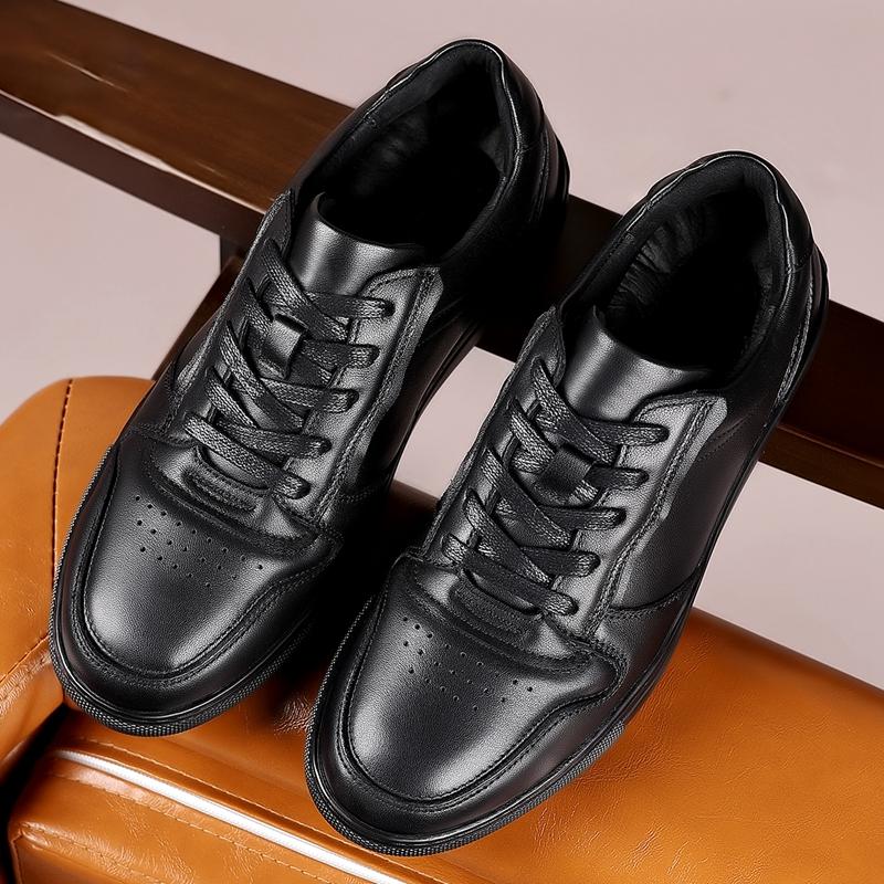 Fashion New Arrival Men's Vulcanize Shoes Casual Leather Male  Casual Shoes Versatile Leisure Walk Skateboard Footwear Tenis Masculino