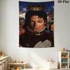 Michael Jackson Pop Art Icon Tapestry Fashion Print Background Cloth Background Wall Hanging Cloth Soft Homestay Soft Decoration Tapestry