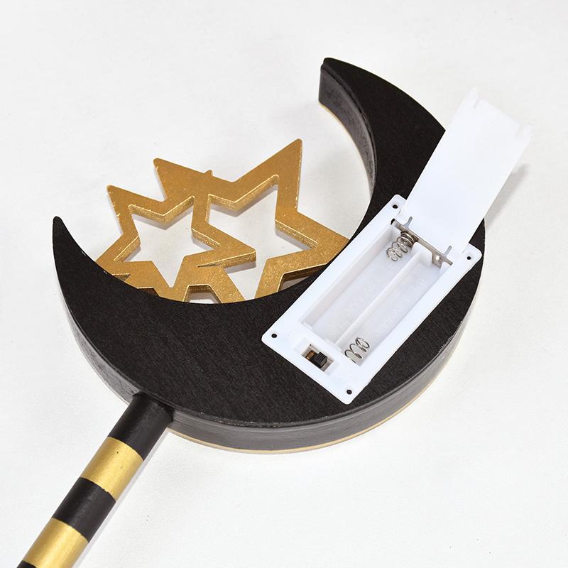 Eid Mubarak Mond Stern Lampe Holz Ornament 2025 Ramadan Kareem Heim Tisch Dekoration LED Licht Laterne Islamische Muslimische Party Geschenk