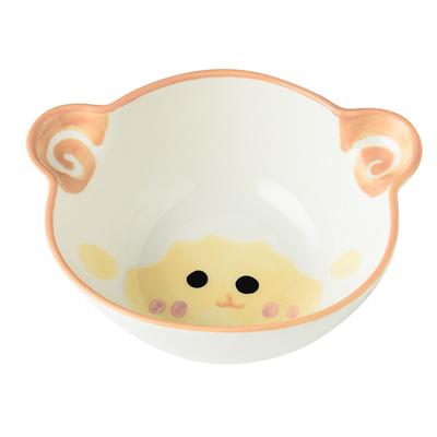 Kids Bowl Ceramic Cute Cartoon Animal Shape Rice Bowls Reusable Dinner Tableware for Serving Soup