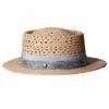 New Hollow Flat Top Straw Hat Women's Summer Straw Shade Sunscreen Hat Seaside Vacation Versatile Big Eaves Sun Hat