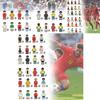 Colorful Football Star Wooden Minifigure Building Blocks Set For Kids With 50-100 Pieces