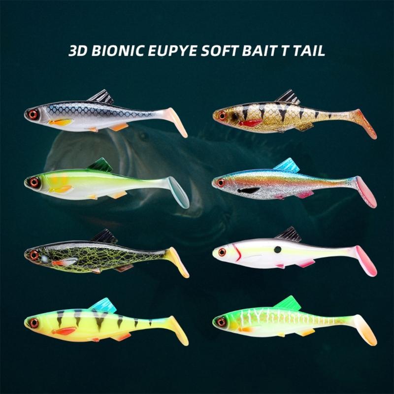 Fishing Lures Soft Casting Fishing Lures Simulation Swimbaits, 14cm 20.3cm Soft Baits Swimming Lures Slow Sinking Lures