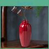 Flower Vase Red Ceramic Vases Rustic Decorative Small For Kitchen Dining Room Home