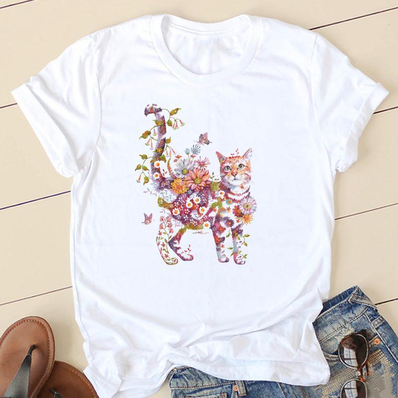 GMXIA женские модные повседневные летние весенние однотонные футболки с круглым вырезом — фото 23