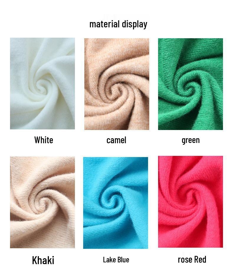 Cross-Border Wool Hooded Cardigan: Loose, Long, Knitted Sweater with Letter Design