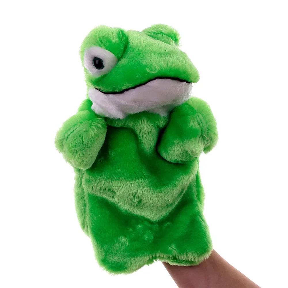 25cm Cute Animals Hand Puppet Plush Fidget Toys Kawaii Stuffed Dolls Lion Elephant Dinosaur Monkey Simulator Game Children Gifts