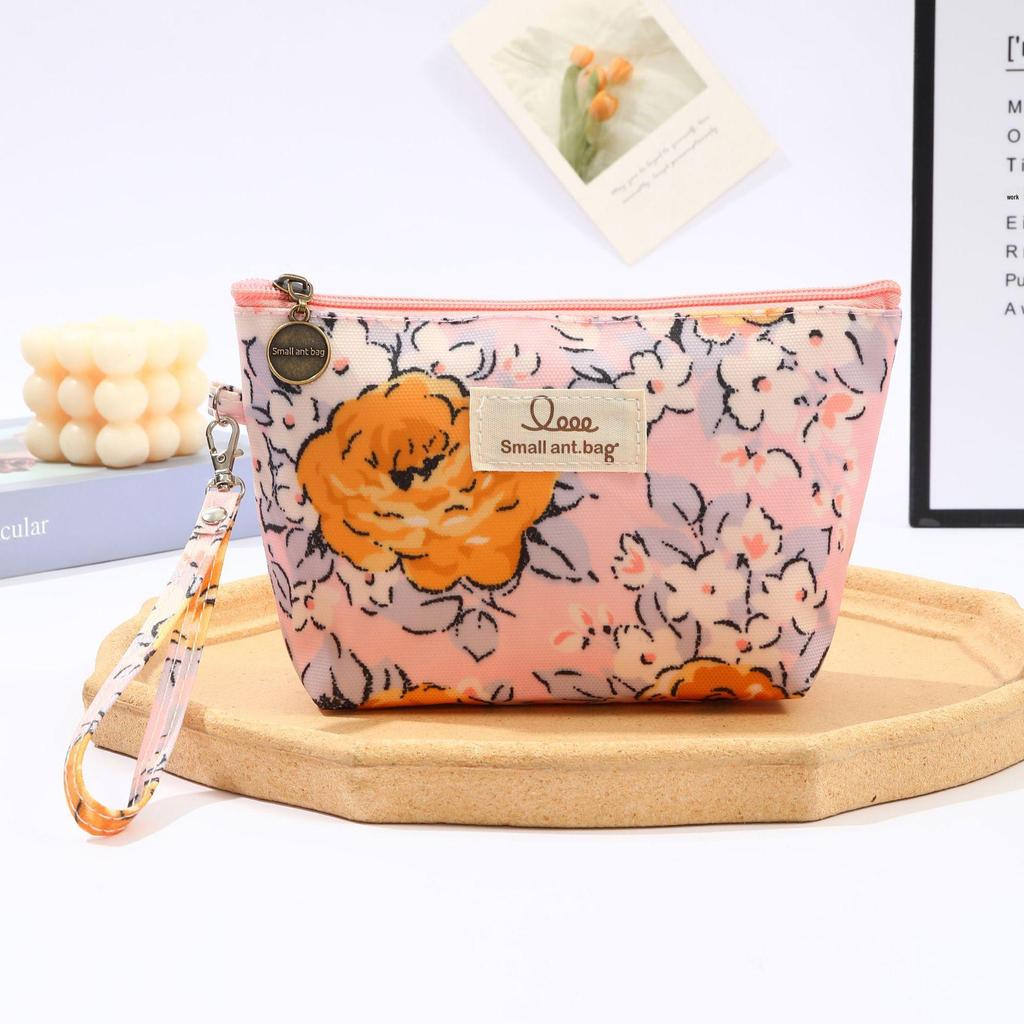 Waterproof Printed Makeup & Toiletry Travel Bag with Zipper for Women