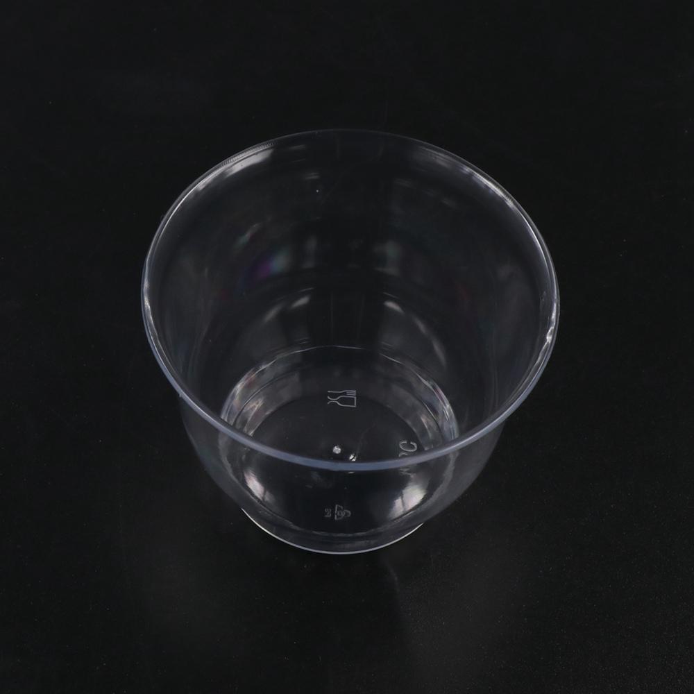 40pcs Disposable Shot Cup 60ml Kung Fu Tea Cup Mini Clear Plastic Tea Cup  Office