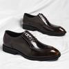 Big Size Fashion Casual Dress Shoes Male Spring Autumn New Designer Wedding Shoes Man Fashion Casual Leather Brogue Shoe Man