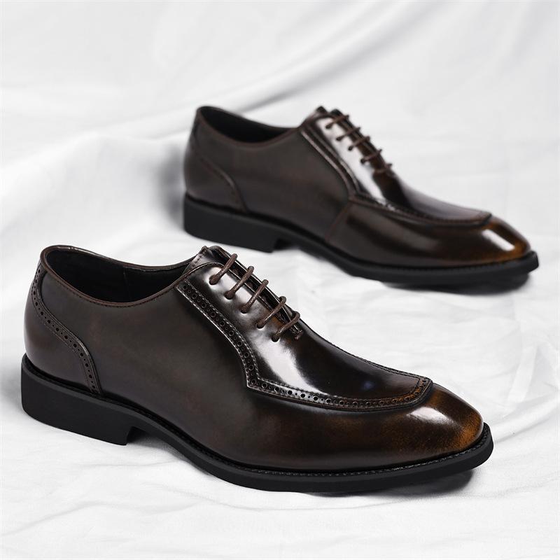 Big Size Fashion Casual Dress Shoes Male Spring Autumn New Designer Wedding Shoes Man Fashion Casual Leather Brogue Shoe Man