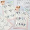Diamond Eyebrow Tattoo Sticker Glitter Eyeliner Eyebrow Makeup Face Eyes Temporary Tattoo Rock Rhinestone 3D Eyeliner Stickers