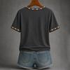 Women's Casual Halloween Print Short Sleeve T-Shirt