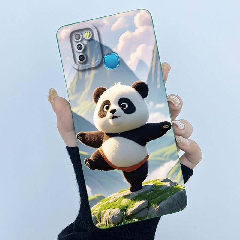 For Infinix Hot 10 Lite Smart 5 Hot 11 G37 10S 10T 10i Case Lovely Cartoon Cat Liquid Silicone Soft Shockproof Back Cover Capa