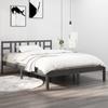 VidaXL Bed Frames Grey Solid Wood 200x200 Cm 3105427