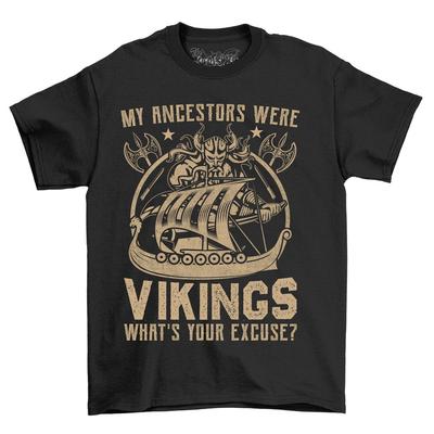 'My Ancestors Were Vikings'' Funny T-shirt-100% Cotton, Unisex Design. Embrace Yo