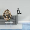 Vintage Resin Photo Frame and Abstract Thinker Sculpture Decorative Art Crafts Collection for Office