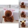 Adorable Capybara Plush Toy Bag Charm Soft Stuffed Animal Doll With Cute Design