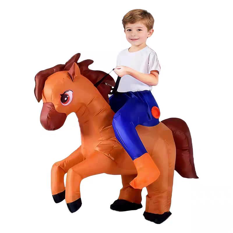Volwassen Opblaasbaar Paardenkostuum voor Cosplay, Rollenspel en Feestparades