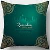 Ramadan Themed Cushion Covers with Moon  Stars Pattern Cushion Cover Suitable for Sofa Bedroom Car Pillow Cover