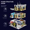 Brick Town Police Station House Buildings Sets,City Apartment Store Model Modular Buildings Blocks Gift for Adults Kids 3200PCS