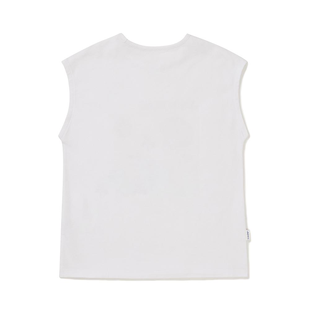 [Snowpeak] [Snow Peak X Hersi] Women's Graphic Sleeveless White (S25MWWST59)