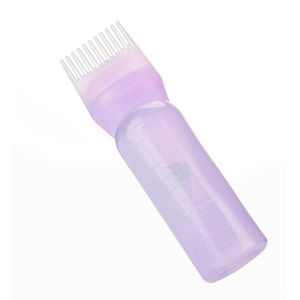 Root Comb Applicator Bottle with Graduated Scale Reliable Hairstyling Tool Scalp Coloring Dyeing Supplies for Home Salon