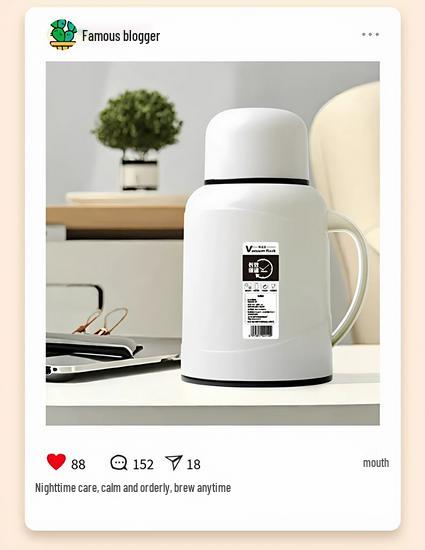 2026 Compact Thermos Flask - Lightweight Insulated Bottle for Home, Office, or Dorm Use