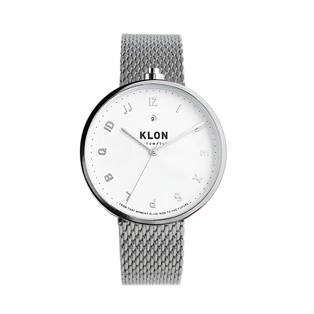 

KLON AUTOMATIC WATCH -MOCK NUMBER- 43mm Men s Automatic Mechanical Wristwatch, Made in Japan, Simple Silver