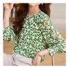 Navava Women Flower Pattern Long Sleeve Blouse Nb1892