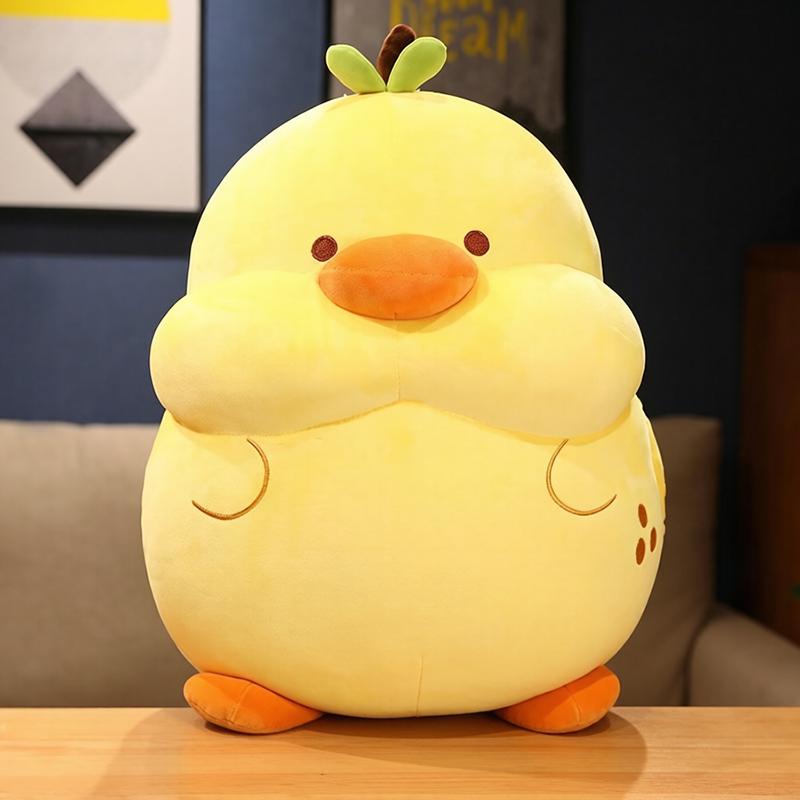 50Cm Squishy Cartoon Animal Plush Hands Warmer Pillow Stuffed Duck Cat Shark Cushion With Holes Back Support Plushie Present