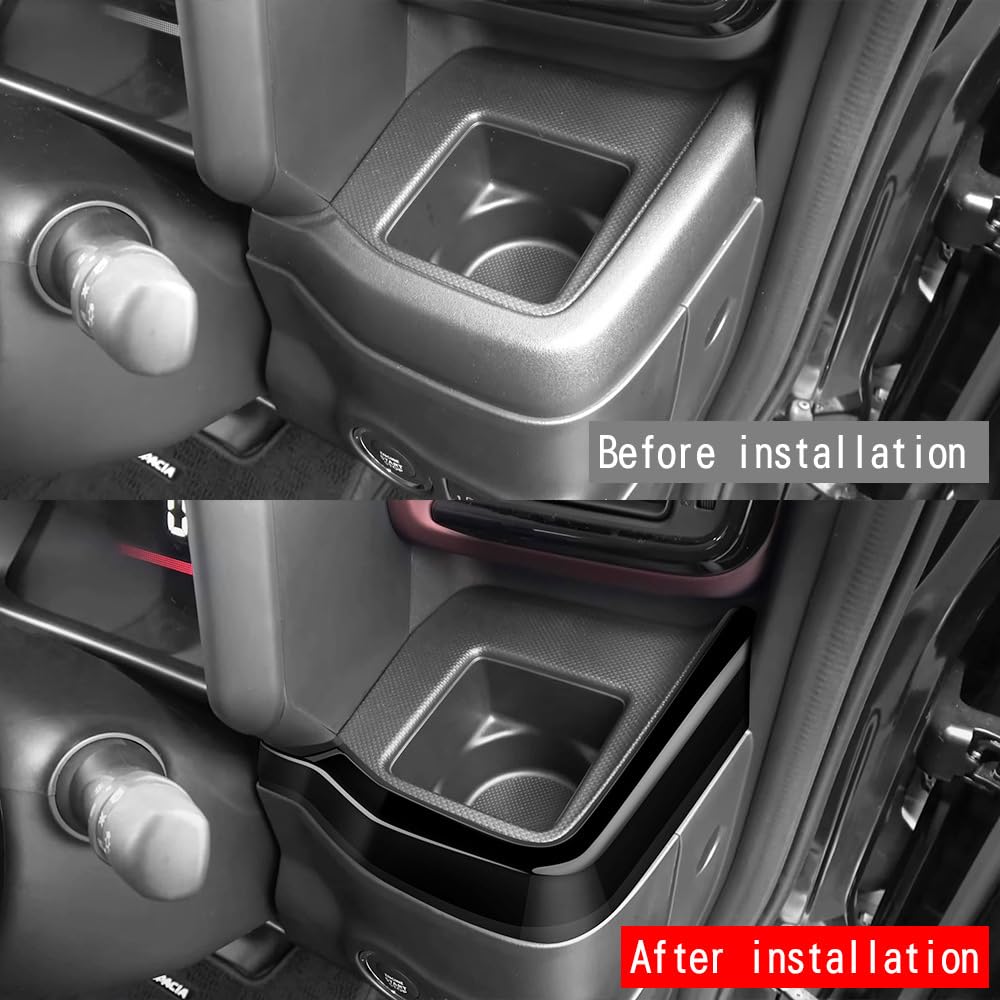 Suzuki New Spacia Custom Drink Cup Holder Panel Console Panel Interior Parts Accessories Interior Panel Set SPACIA Piano Black MK54S/MK94S Dress-Up