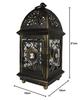 SOWJECE Outdoor Stylish Candle Holder, Antique-Style Decor, Candlestick, Outdoor Candle Stand, Retro Candle Holder, Iron (Black, 1)