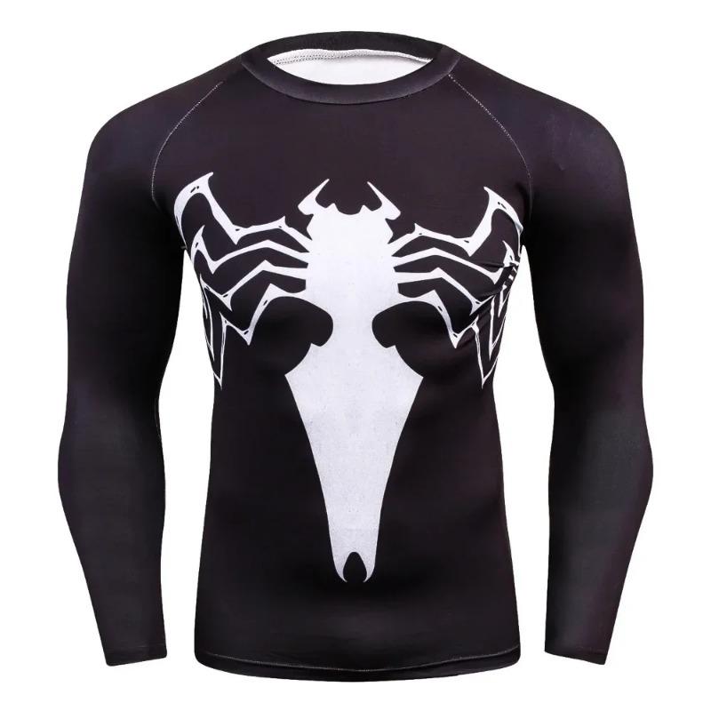 Pánská trička s krátkým rukávem a raglánovými rukávy s potiskem Hrdina pavouk, Kompresní košile, Kostýmy na Halloween Cosplay, Vrchní díly pro pánské oblečení
