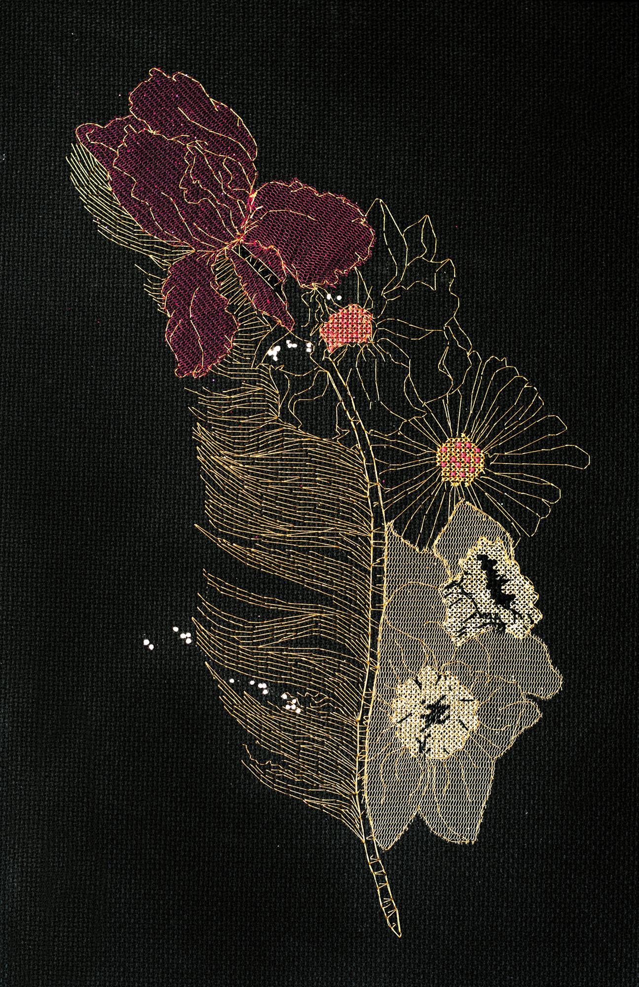 

Набір для вишивання хрестиком Абріс Арт Квітковий вітер 330*210mm