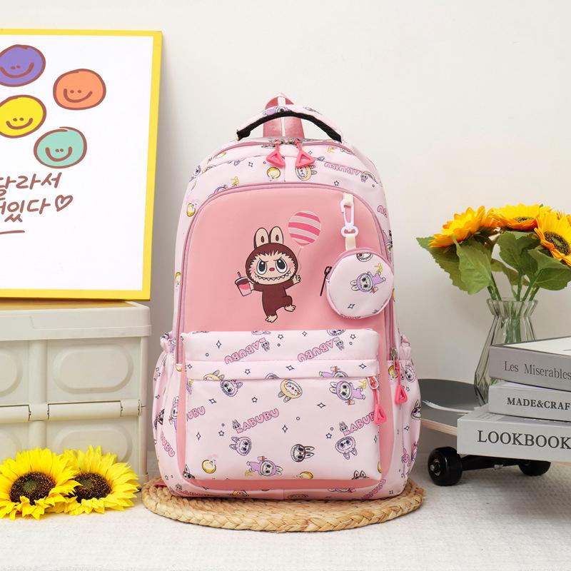 

Рюкзак LABUBU Школьный рюкзак Рюкзак для отдыха Детская сумка Рюкзак для начальной школы LABUBU Рюкзак для девочки мальчика Школьный рюкзак 6 цветов розовый