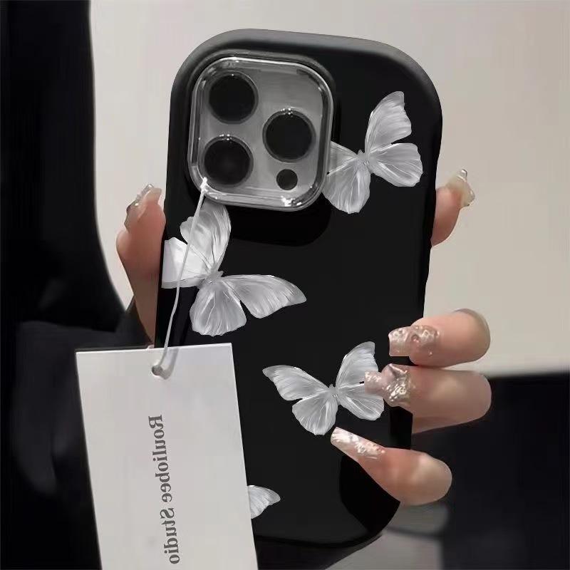 Streamer Butterfly for Apple 16pro Mobile Phone Case New 15promax Plating 14/13/12 Japan and South Korea 11 Women X