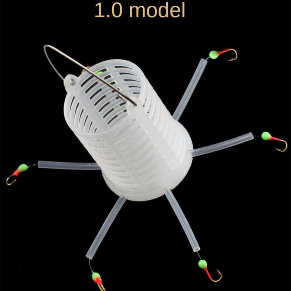 

Fluorescent Fishing Tackle Saury Hook Six-star Hook String Hook Fishhook Explosion Disc Barbed Hook 1.0