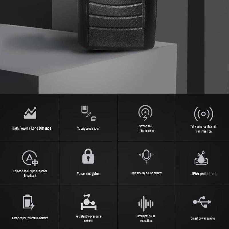 OUXING Mag8500 Long-Range Professional Walkie-Talkie (CN version)