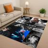 HD Mode B-Bieber Sänger Star Wohnzimmer Rutschfeste Teppichmatte für Schlafzimmer Spielzimmer Sofa, Leicht zu reinigende Haustürmatte Spielmatte