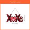Valentines Day Paper Door Hanger With Heart Flower Design For Party Decor
