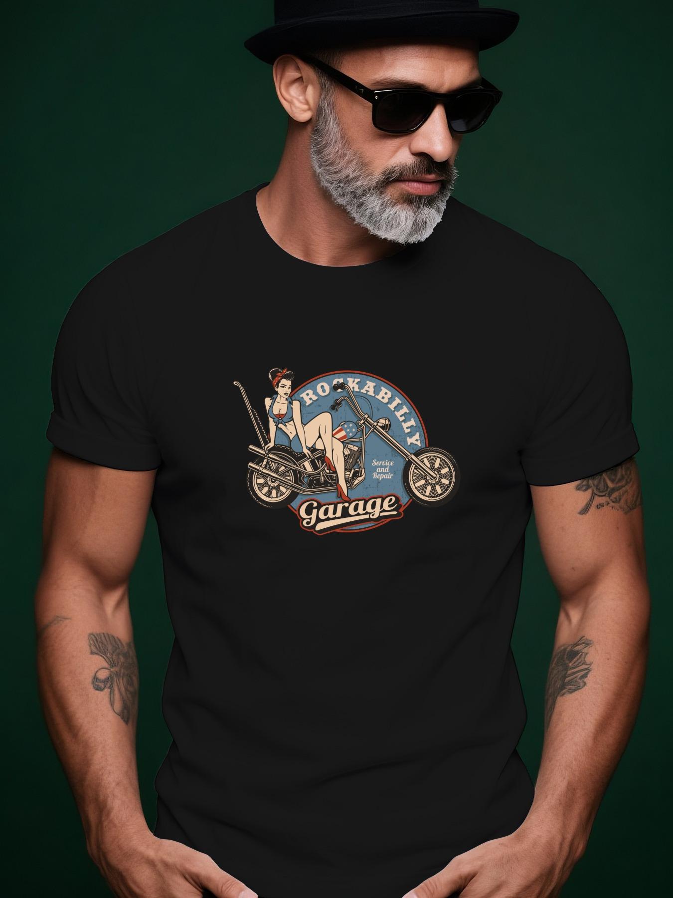 Rockabilly Garage Graphic Tshirt Graphic Tshirt - Vintage... S